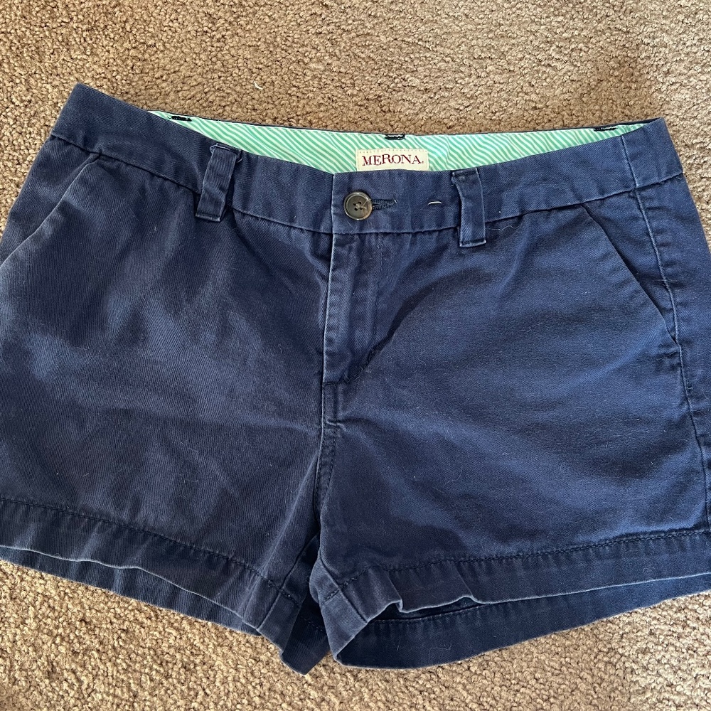 Merona Blue Women Shorts Size: 6